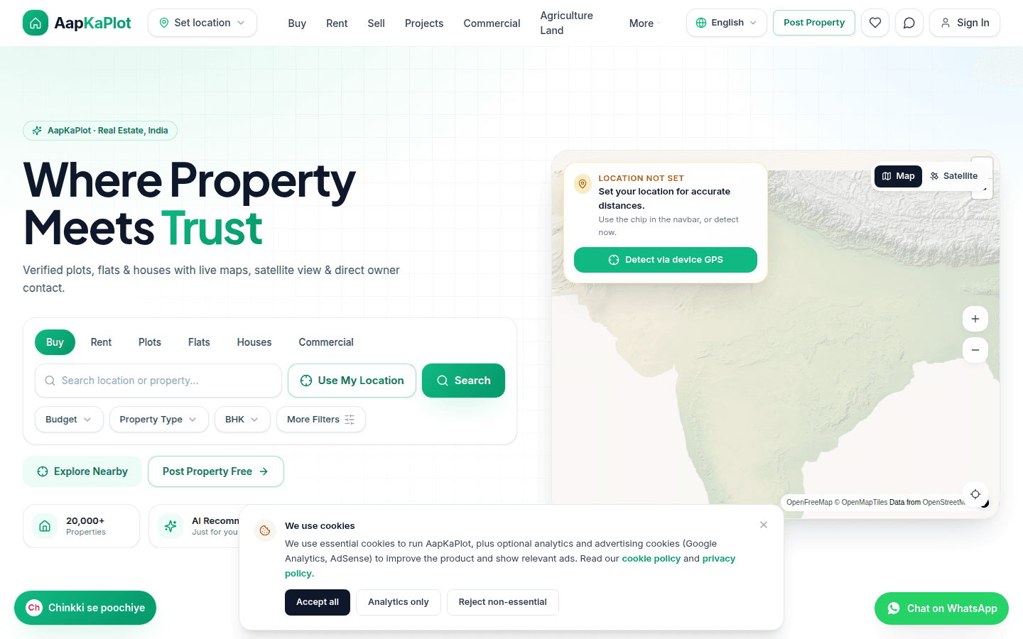 AapKaPlot — live project built by KVL Business Solutions