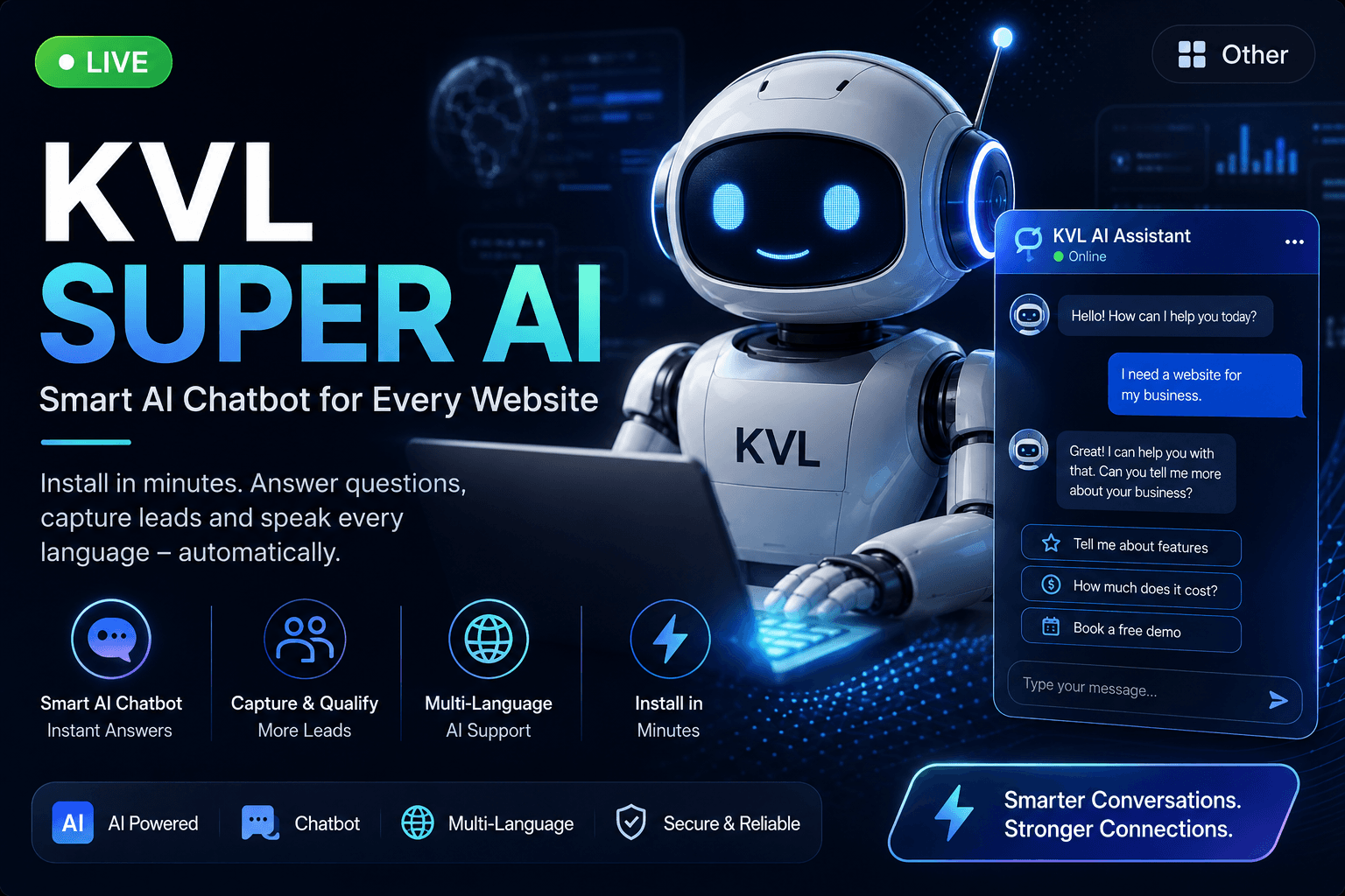 KVL Super AI — live project built by KVL Business Solutions