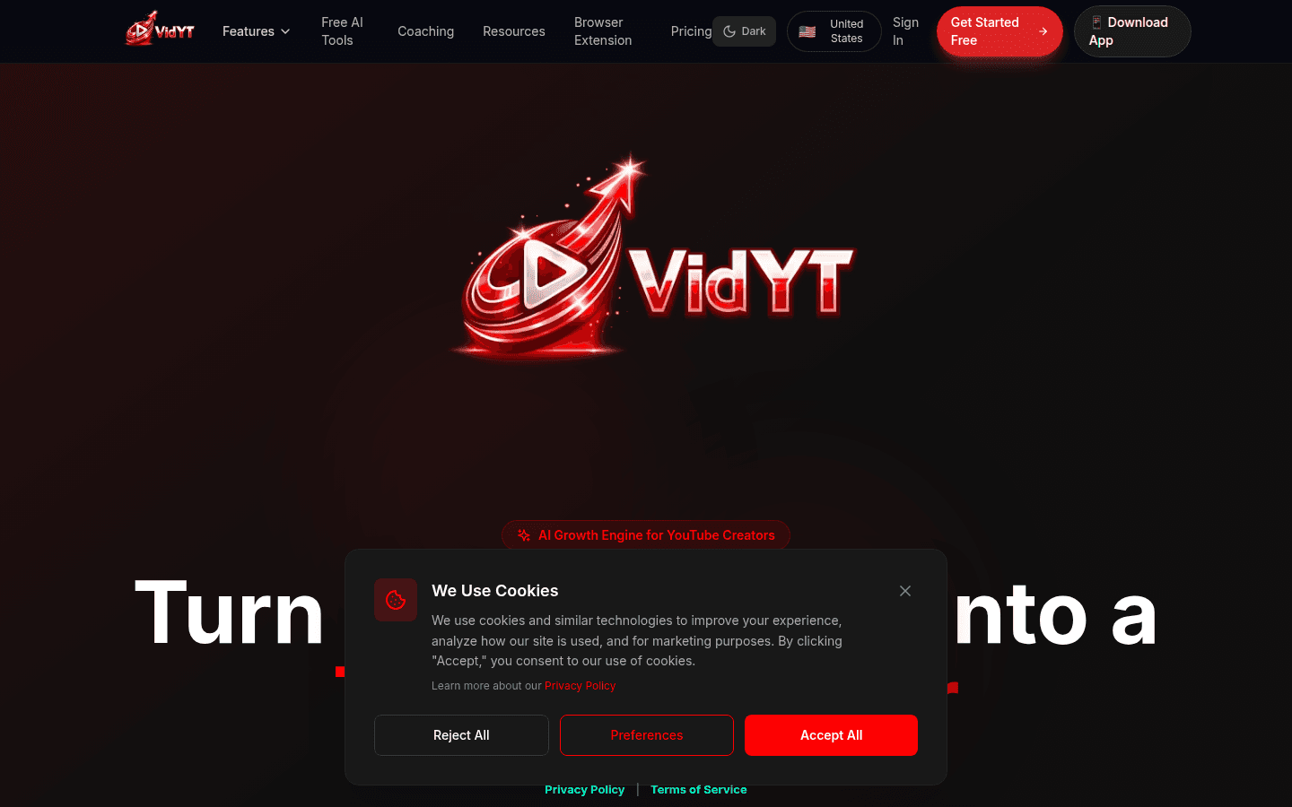 VidYT — live project built by KVL Business Solutions